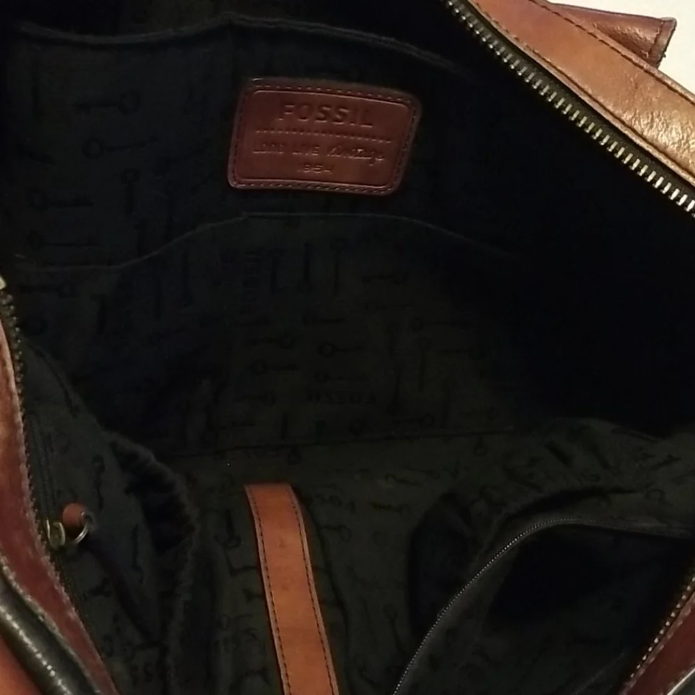 FOSSIL (VRI) Vintage Re-Issue Weekender Y2K Classic Leather Bag